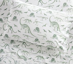 Dinosaur Bones Glow-in-the-Dark Sheet Set & Pillowcases