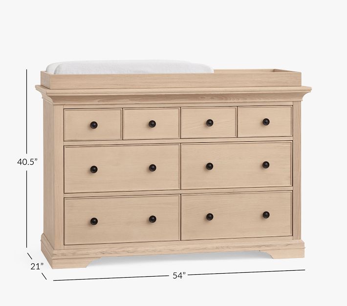 Larkin Extra Wide Changing Table Dresser Topper Pottery Barn Kids