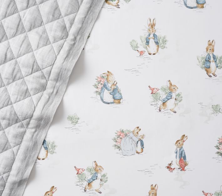 Peter Rabbit Organic Crib Fitted Sheet Pottery Barn Kids