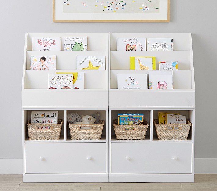 Cameron 2 x 2 Bookrack &amp; Cubby Drawer Base Wall System