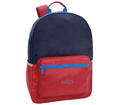 Astor Navy Red Backpacks Pottery Barn Kids