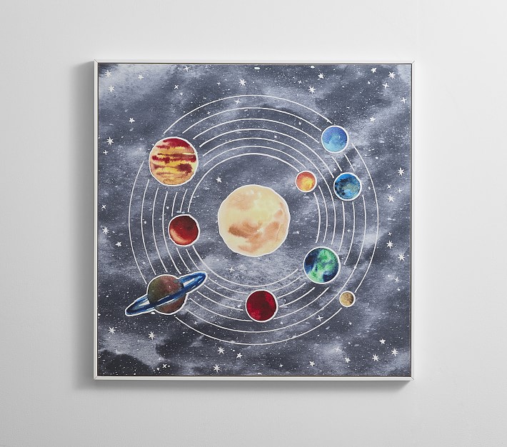 Solar System Glow-in-the-Dark Wall Art