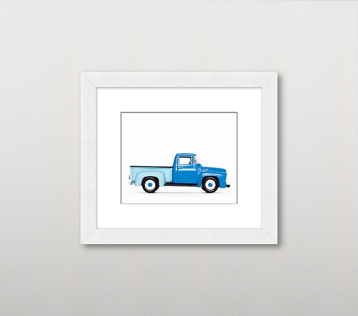 Leslee Mitchell Blue Truck Wall Art