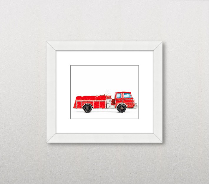 Leslee Mitchell Firetruck Wall Art