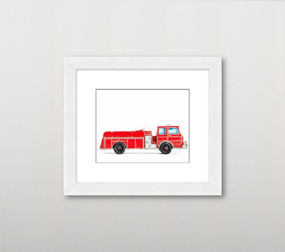 Leslee Mitchell Firetruck Wall Art