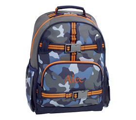 Shops blue camo backpacks