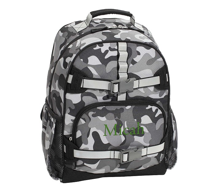 Mackenzie Gray Classic Camo Reflective Backpacks Pottery Barn Kids