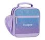 Mackenzie Lavender/Aqua Ombre Sparkle Glitter Lunch Boxes