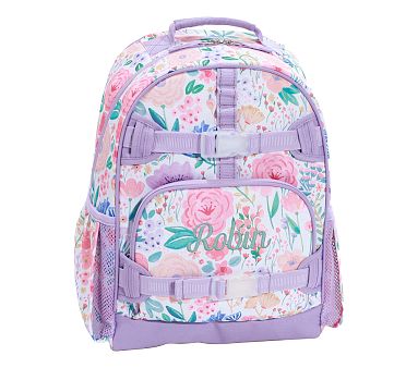 Mackenzie Lavender Floral Blooms Backpacks | Pottery Barn Kids