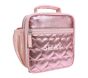 Mackenzie Pink Metallic Hearts Lunch Boxes