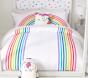 FLOUR SHOP Rainbow Organic Duvet Cover & Shams &amp; Sham Set