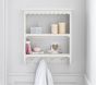 Scalloped Tiered Shelf with Hooks (28&quot; x 24&quot;)