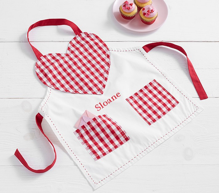 Gingham Heart Apron