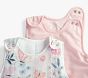 Pink Floral Muslin Wearable Blanket Set TOG 1.5 &amp; 2.0