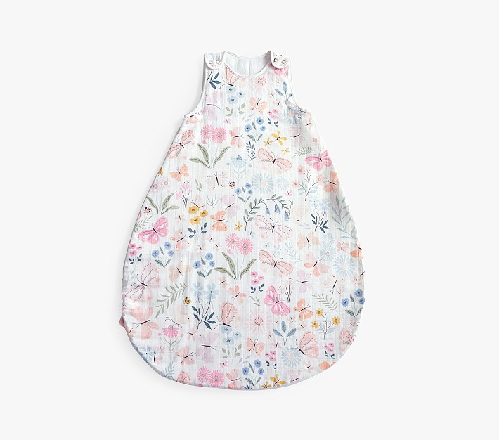 Wildflower Butterfly Muslin Wearable Blanket TOG 2.0 | Pottery Barn Kids