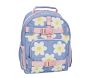 Mackenzie Blue Daisies Chenille Small Backpack &amp; Nap Mat Bundle, Set of 2