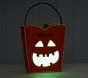Glow-in-the-Dark Pumpkin Felt Treat Bag