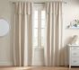 Evelyn Linen Scallop Valance Blackout Curtain