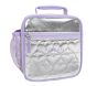 Mackenzie Silver Metallic Hearts Backpack &amp; Lunch Bundle, Set of 2