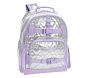 Mackenzie Silver Metallic Hearts Backpack &amp; Lunch Bundle, Set of 2