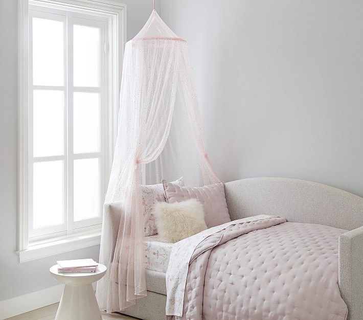 Blush Iridescent Glitter Canopy | Pottery Barn Kids