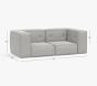 Piped Cushy Loveseat Set