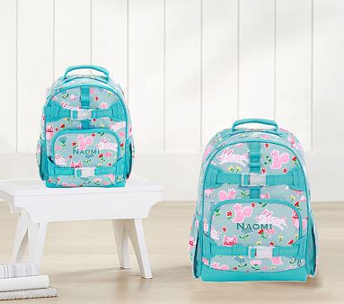 Mackenzie Aqua Garden Bunnies Backpacks | Pottery Barn Kids