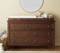 Chris Loves Julia Turned Wood Extra-Wide Dresser &amp; Topper Set (56&quot;)