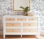 Ava Regency Caned 7-Drawer Dresser (56w x 19d&quot;)