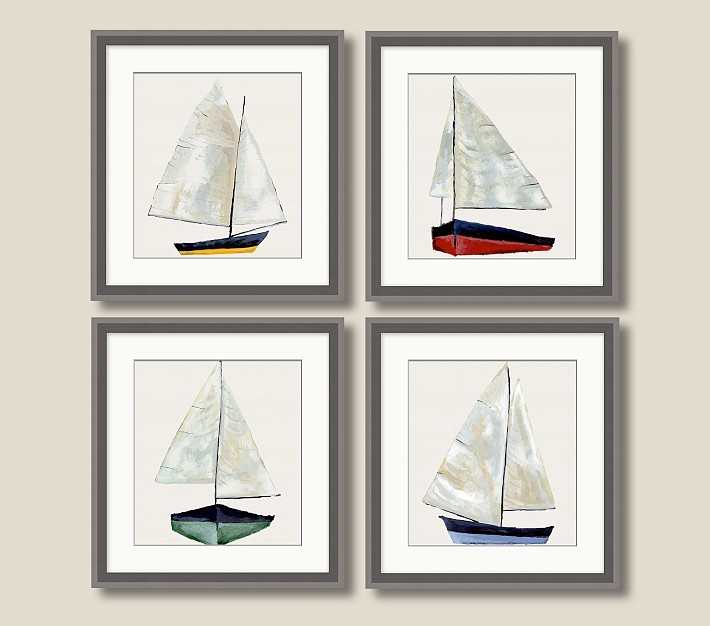 Jordan Connelly Little Boat Framed Wall Art (16&quot; x 15&quot;)