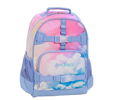 Mackenzie Rainbow Clouds Glitter Backpacks Pottery Barn Kids