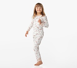 Emily & Meritt Cabbage Floral Organic Cotton Pajama Set