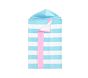 Unicorn Stripe Kid Beach Hooded Towel