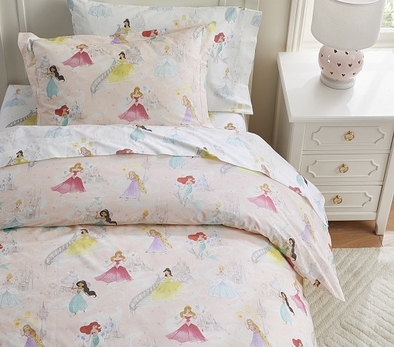 Disney Princess Castles Organic Kids' Duvet Cover | Pottery Barn Kids