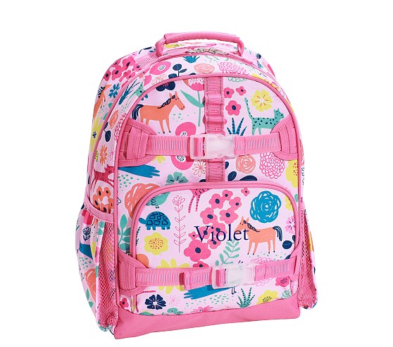 Mackenzie Pink Sasha's Garden Backpacks | Pottery Barn Kids