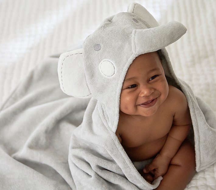 Elephant Baby Hooded Towel