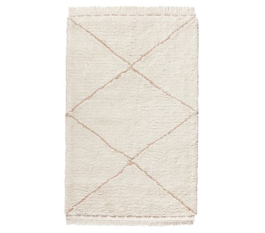 Pottery Barn Kids retailer Moroccan Flecked Wool Shag Rug