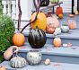 Metal Cut-Out Pumpkin Lanterns, Set of 2