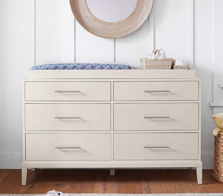 Dakota Extra-Wide Nursery Dresser &amp; Topper Set