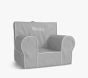 Kids Anywhere Chair&#174;, Gray with White Piping