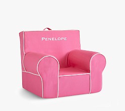 Kids Anywhere Chair®, Bright Pink with White Piping