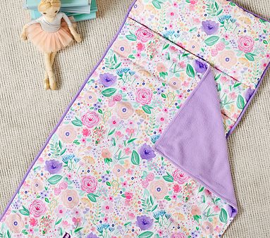 Mackenzie Lavender Floral Blooms Nap Mat | Pottery Barn Kids