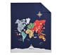 World Map Quilt &amp; Shams