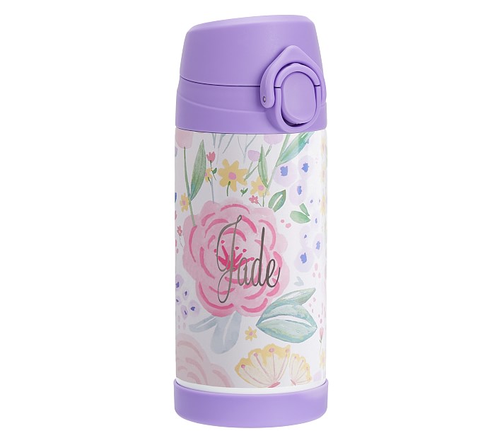 Mackenzie Lavender Floral Blooms Water Bottles