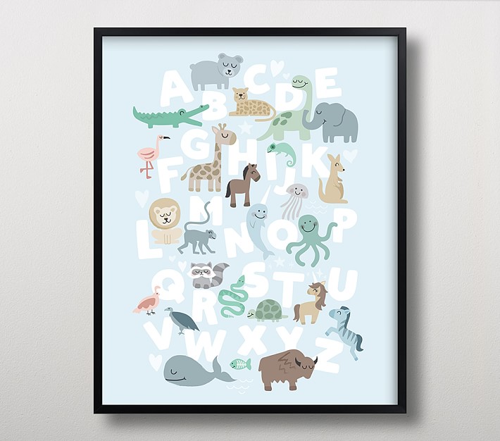 Minted&#174; Wild Animal Alphabet Framed Art by Jessie Steury