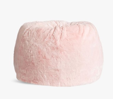 Pink Faux Fur Anywhere Beanbag™ | Kids Bean Bag Chairs | Pottery Barn Kids