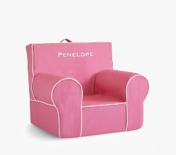 Anywhere Chair®, Bright Pink with White Piping Twill