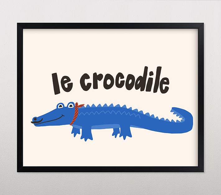 Minted&#174; French Crocodile Wall Art by Morgan Kendall