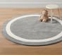 Classic Border Round Rug