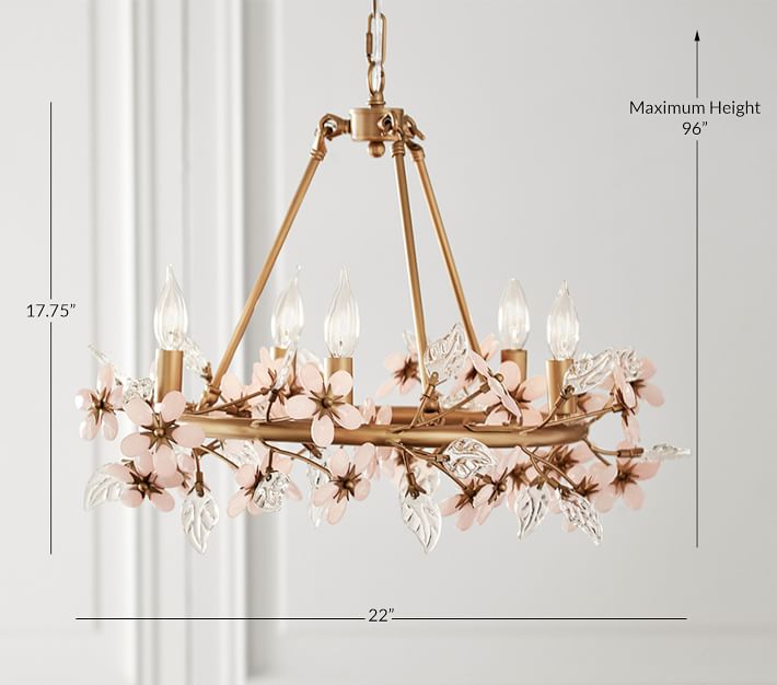 Grace Flower Nursery Chandelier | Pottery Barn Kids